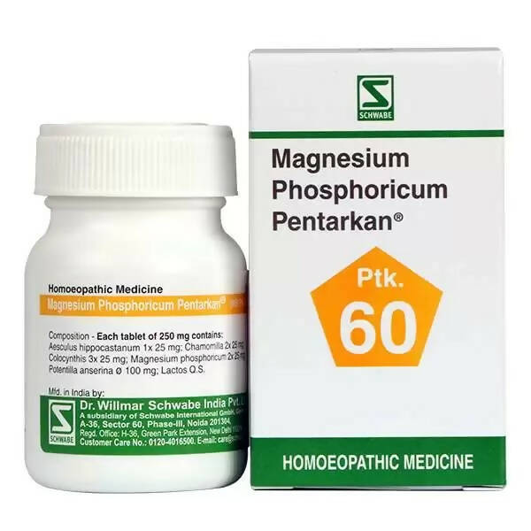 Dr. Willmar Schwabe India Magnesium Phosphoricum Pentarkan Ptk 60 Tablets | Grocsy