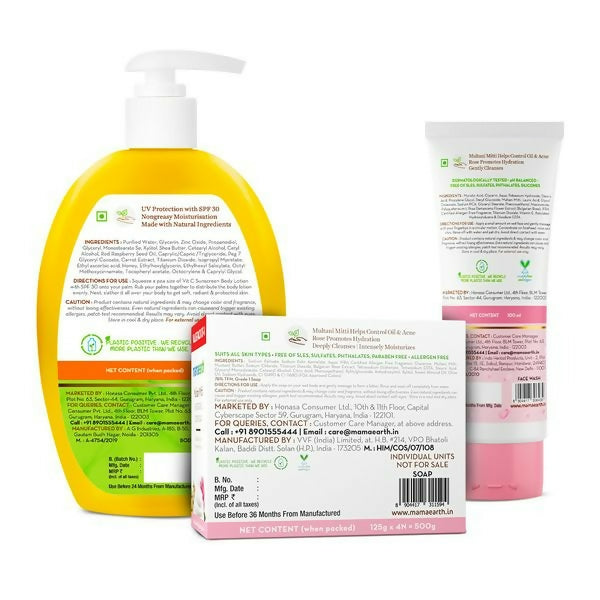 Mamaearth Cleanse & Protect Kit | Grocsy