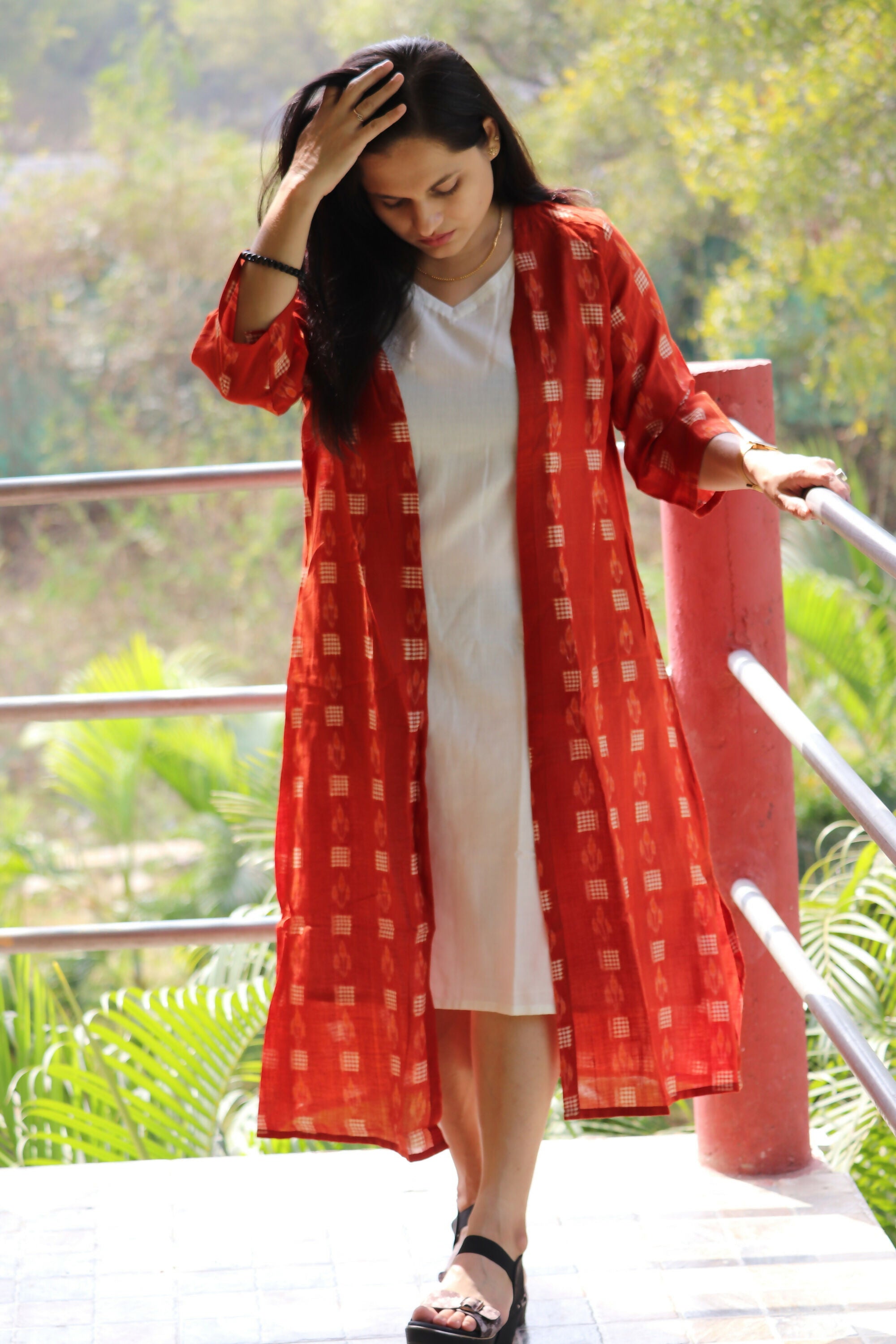 Earthyweaves AgniSvarna Sambalpuri Dress | Grocsy