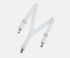 Manet Boys Solid Suspenders - White | Grocsy