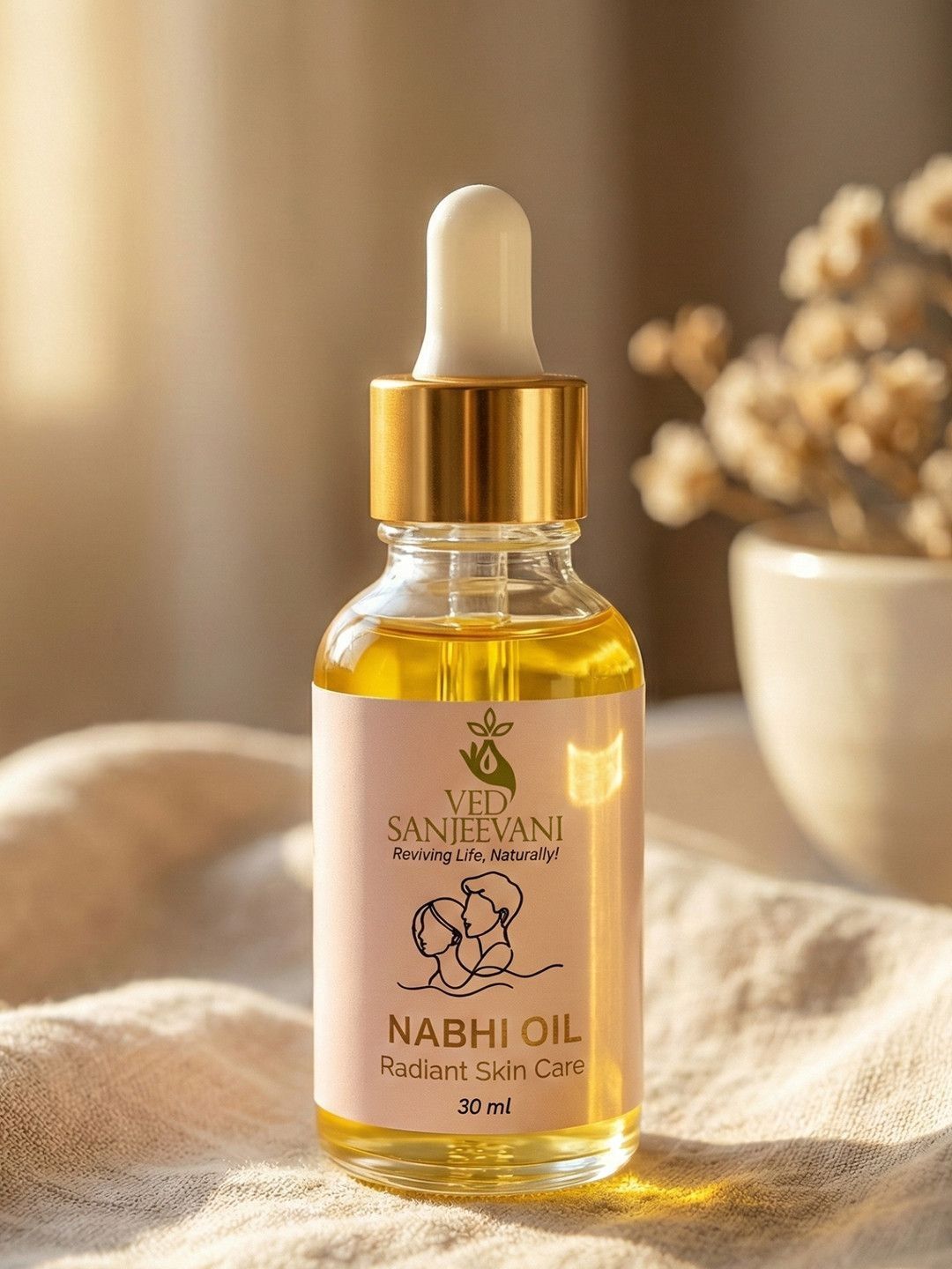 Ved Sanjeevani Radiant Skin Care Nabhi Oil | Grocsy