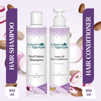 Kulsum's Kaya Kalp Red Onion Shampoo & Argan Oil Hair Conditioner Combo For Anti-Hair Fall, Silky, Soft & Smooth Hair | Grocsy