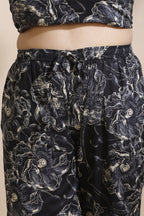 Breathables Floral Cotton Co-Ord Set – Black | Grocsy