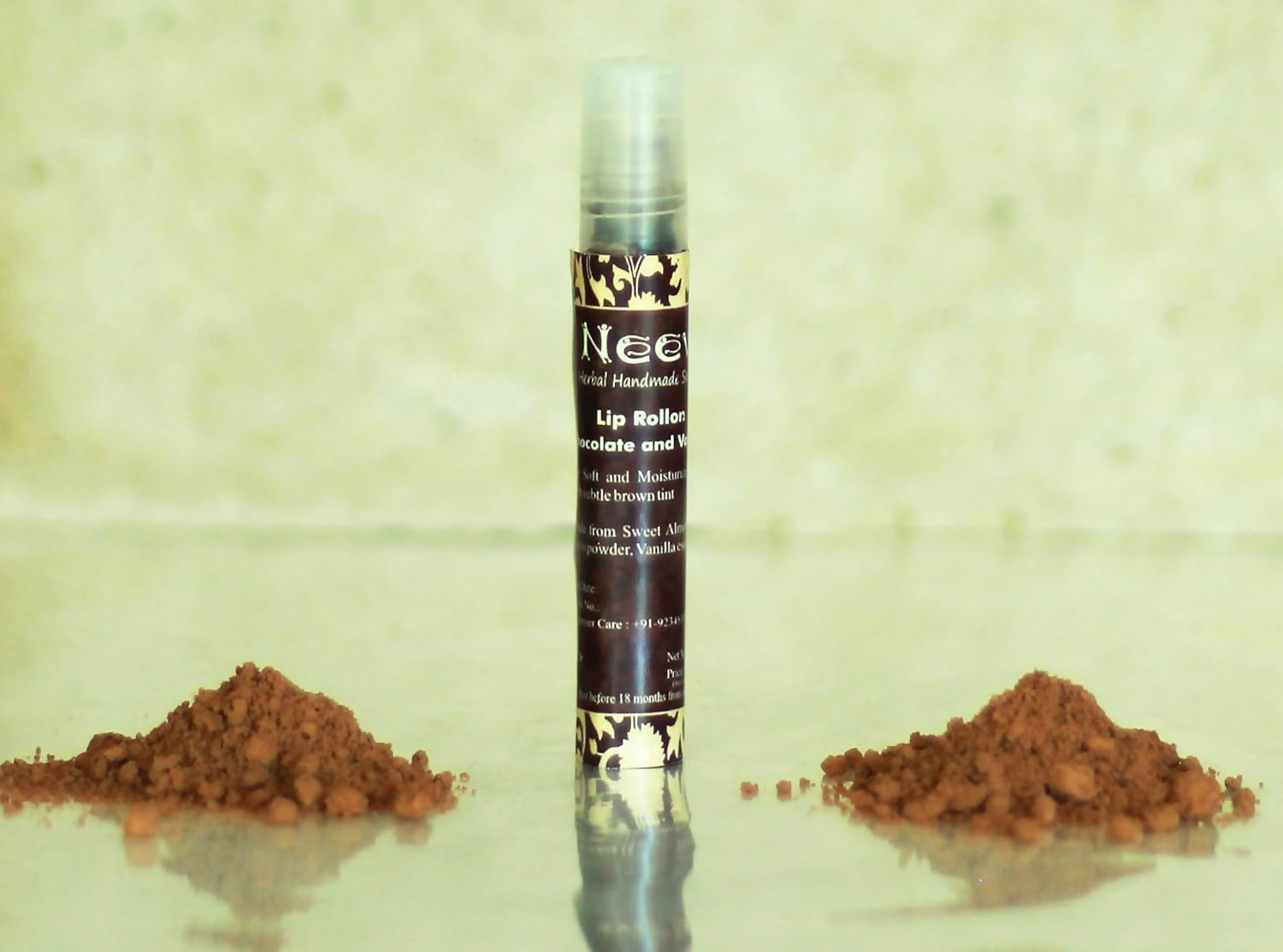 Neev Herbal Handmade Soaps Lip Rollon (Chocolate, Vanilla) | Grocsy