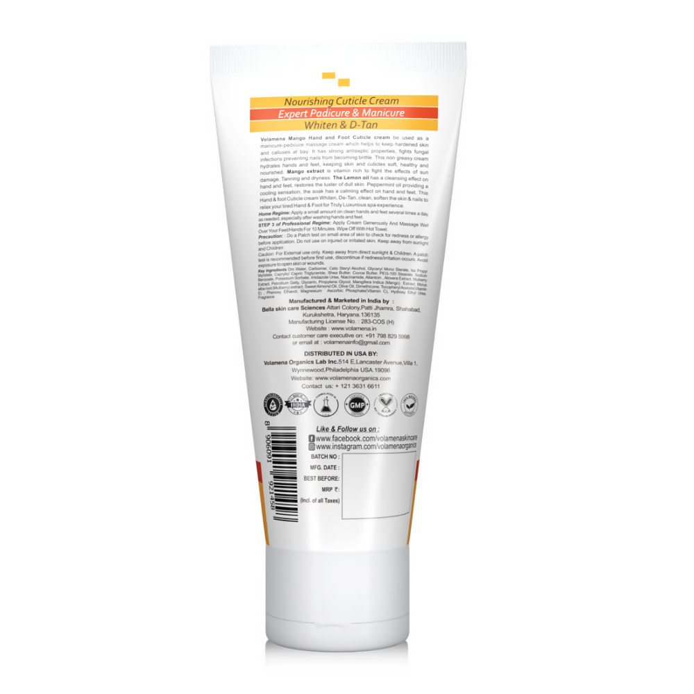 Volamena Mango Hand & Foot Cuticle Cream | Grocsy