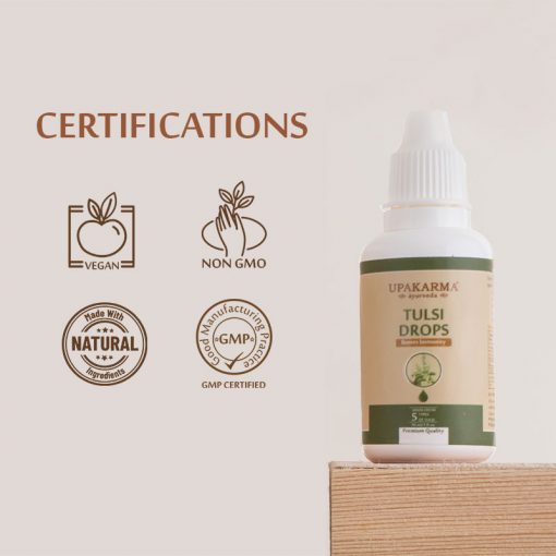 Upakarma Ayurveda Tulsi Drops Boosts Immunity | Grocsy