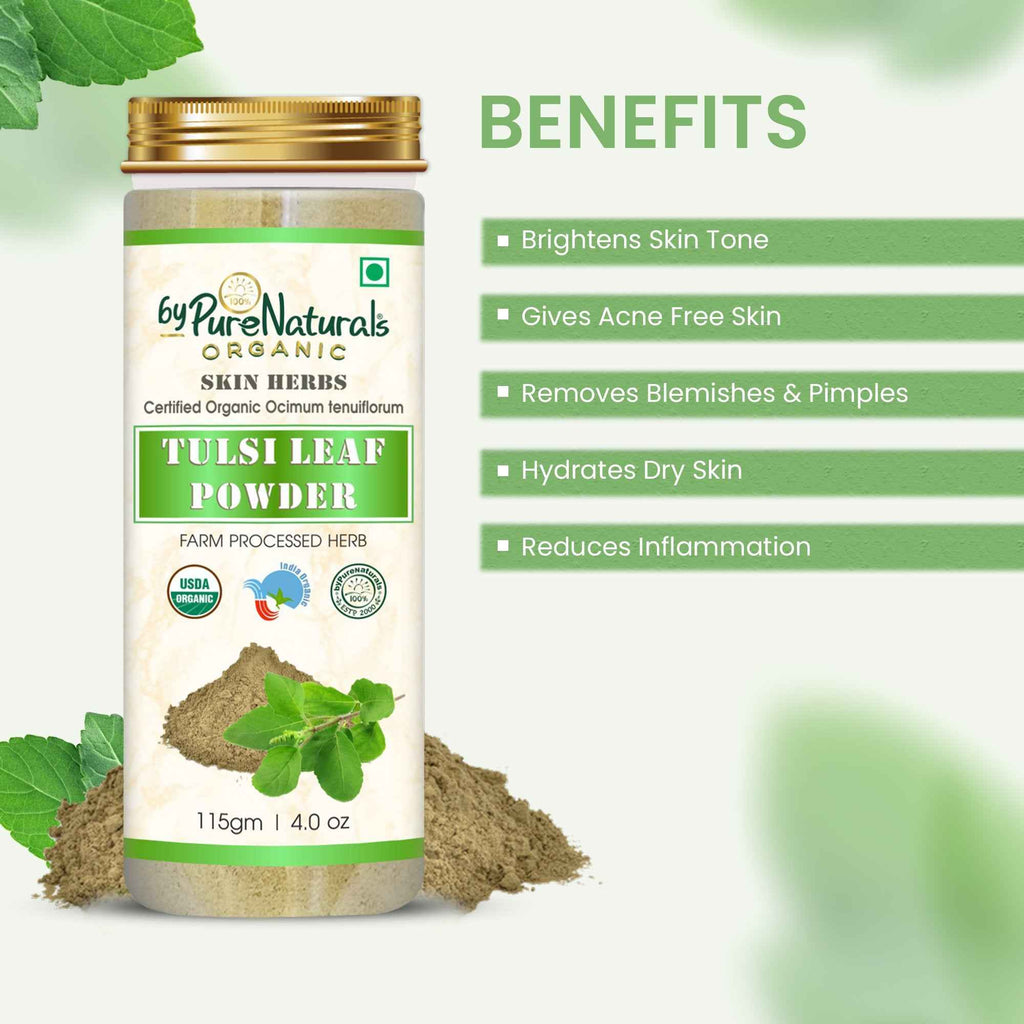 byPureNaturals Organic Tulsi Powder | Grocsy