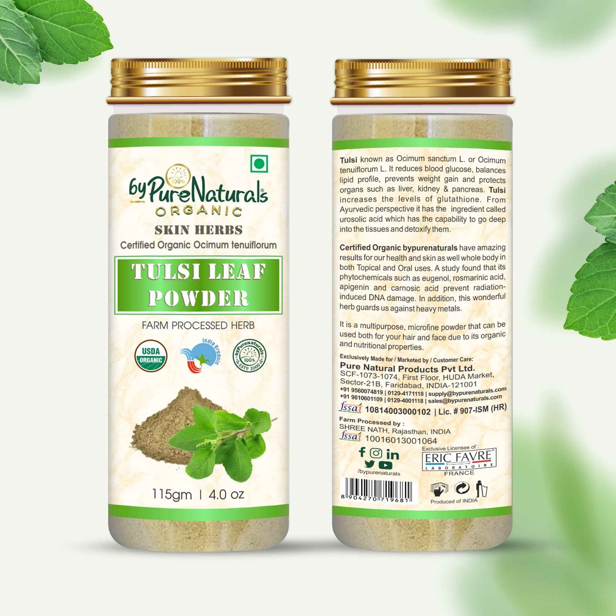 byPureNaturals Organic Tulsi Powder | Grocsy