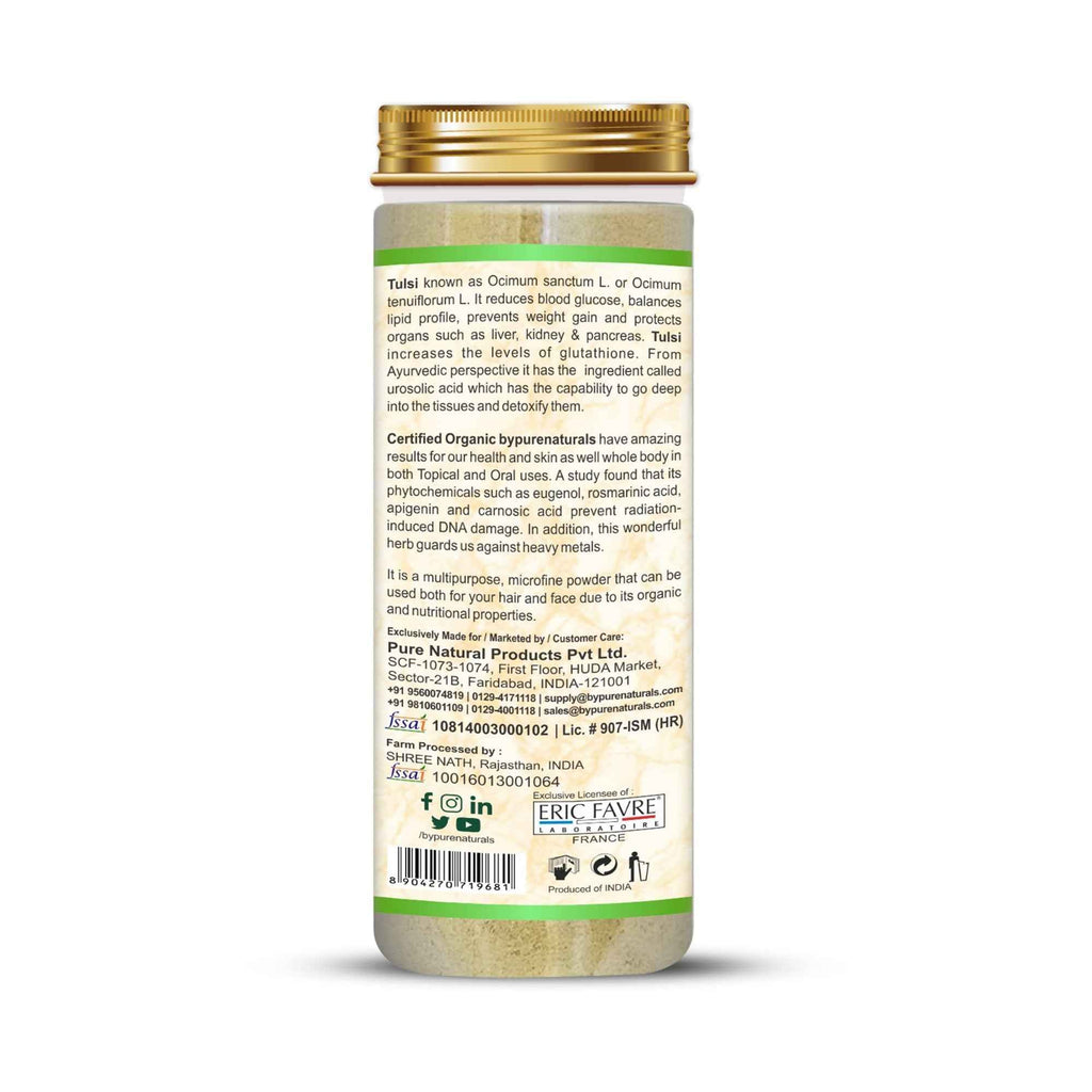 byPureNaturals Organic Tulsi Powder | Grocsy