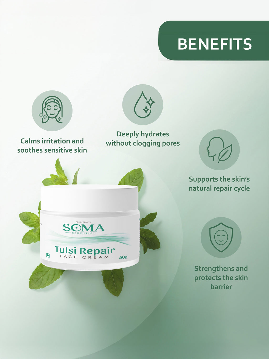 Soma Essential 5% Tulsi Repair Night Cream With Beeswax | Grocsy