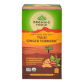 Organic India Tulsi Ginger Turmeric 25 Tea Bags | Grocsy