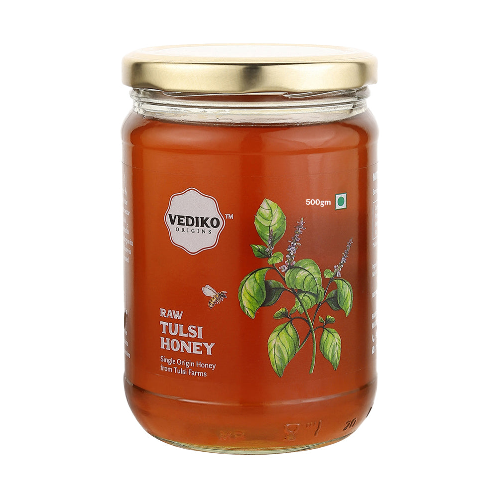 Vediko Origins Raw Tulsi Honey | Grocsy