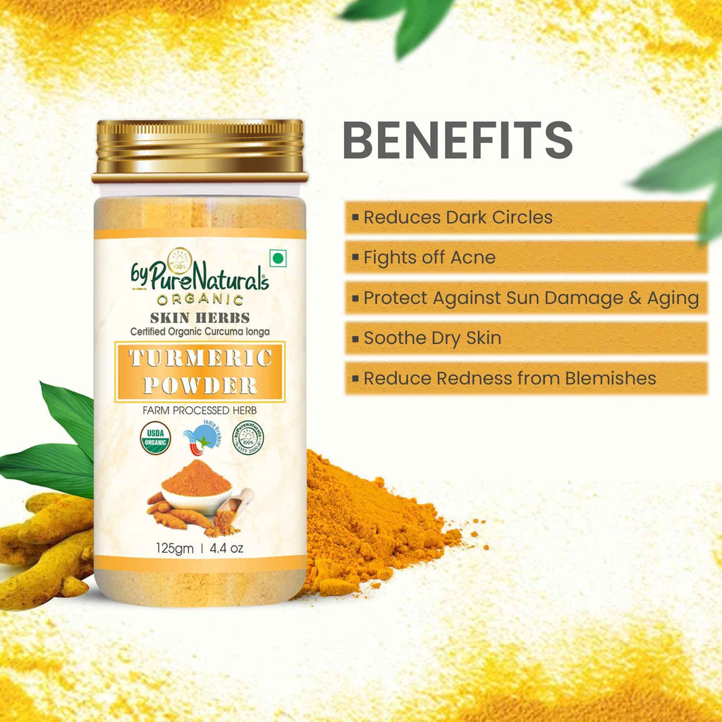 byPureNaturals Organic Turmeric Powder (Daru Haridra) | Grocsy
