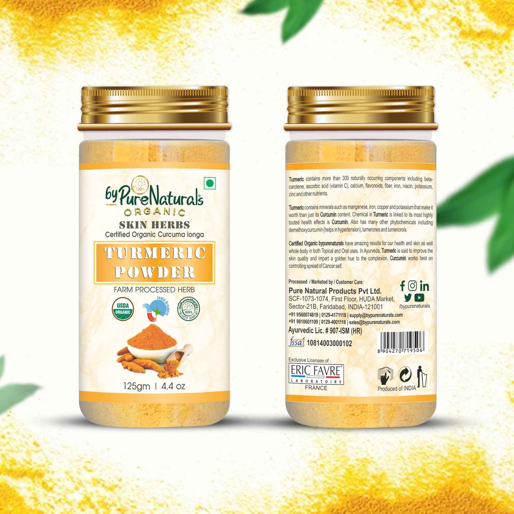byPureNaturals Organic Turmeric Powder (Daru Haridra) | Grocsy