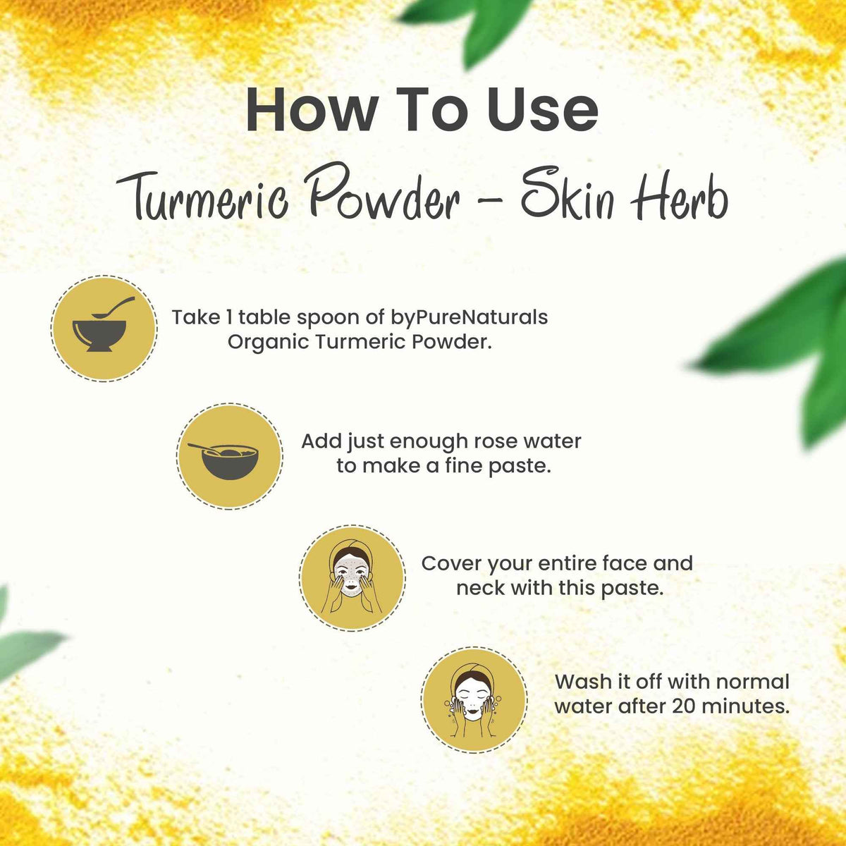 byPureNaturals Organic Turmeric Powder (Daru Haridra) | Grocsy