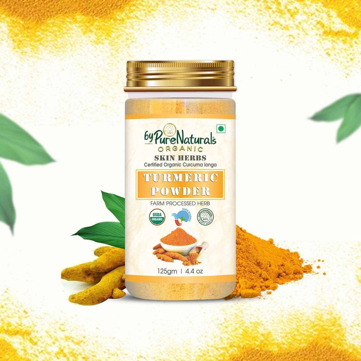 byPureNaturals Organic Turmeric Powder (Daru Haridra) | Grocsy