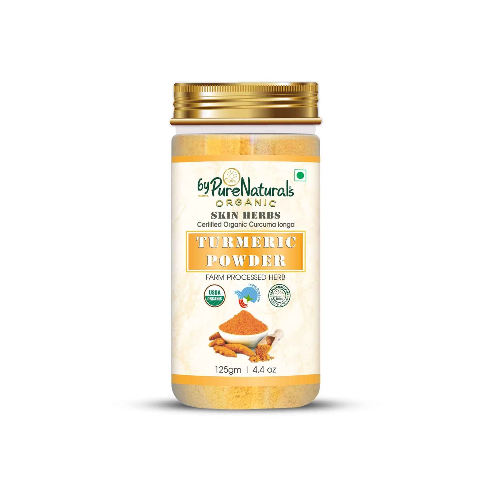 byPureNaturals Organic Turmeric Powder (Daru Haridra) | Grocsy