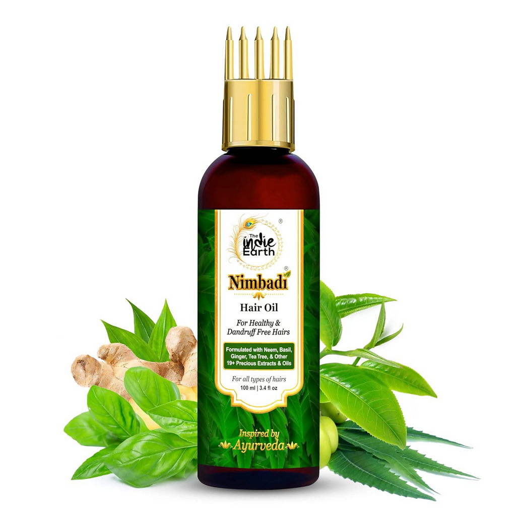 The Indie Earth Nimbadi Hair Oil For Healthy & Dandruff Free Hairs | Grocsy