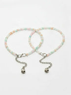 NVR Women Multicolour Artificial Beads Anklet | Grocsy