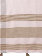 Shree Shyam Fashion The White Loom White Linen Cotton Saree | Grocsy
