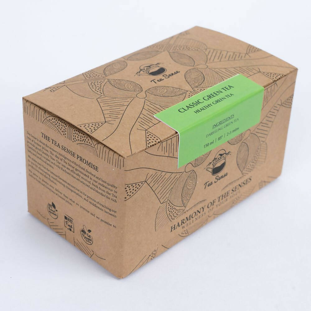 Tea Sense Classic Green Tea Bags Box | Grocsy
