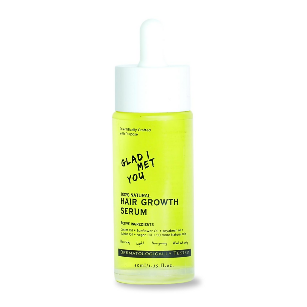 Glad I Met You Hair Growth Serum - Rosemary Castor & Sunflower Oils + 50 More Natural Oils | Grocsy
