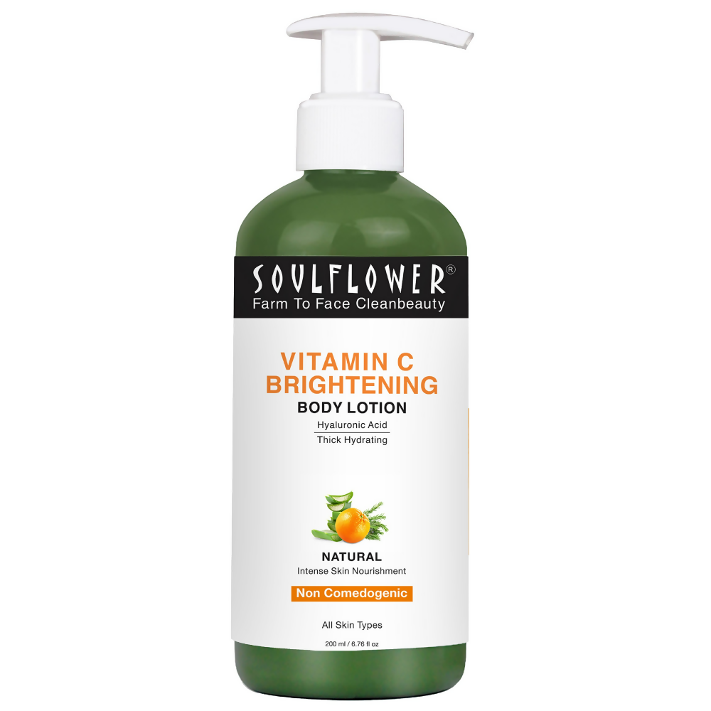 Soulflower Vitamin C Brightening Body Lotion | Grocsy
