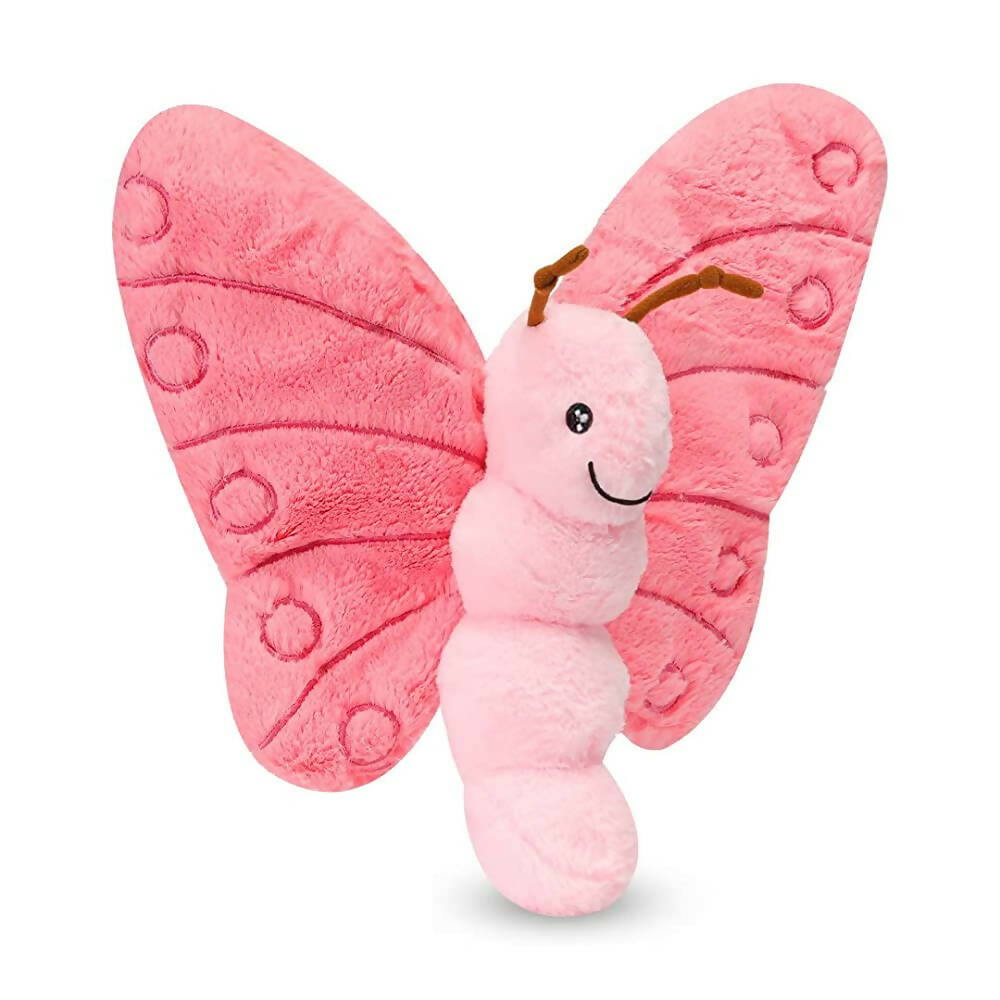 Webby Soft Butterfly Plush Pink Toy for Kids- 40 cm | Grocsy