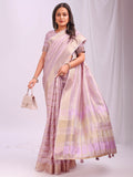 Shree Shyam Fashion Organza Light Pink Saree | Grocsy