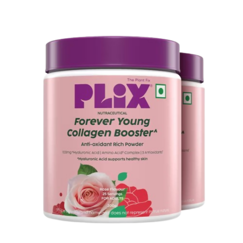 PLIX The Plant Fix Plant-Based Collagen Builder, Advanced Anti-Ageing Formula- Rose | Grocsy