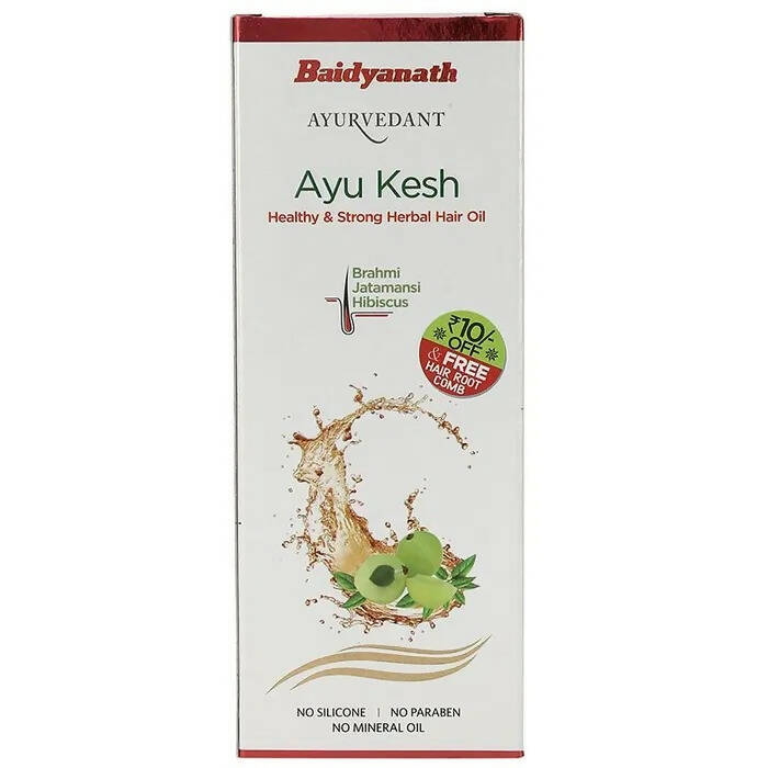 Baidyanath Jhansi Ayu Kesh Healthy And Strong Herbal Hair Oil | Grocsy