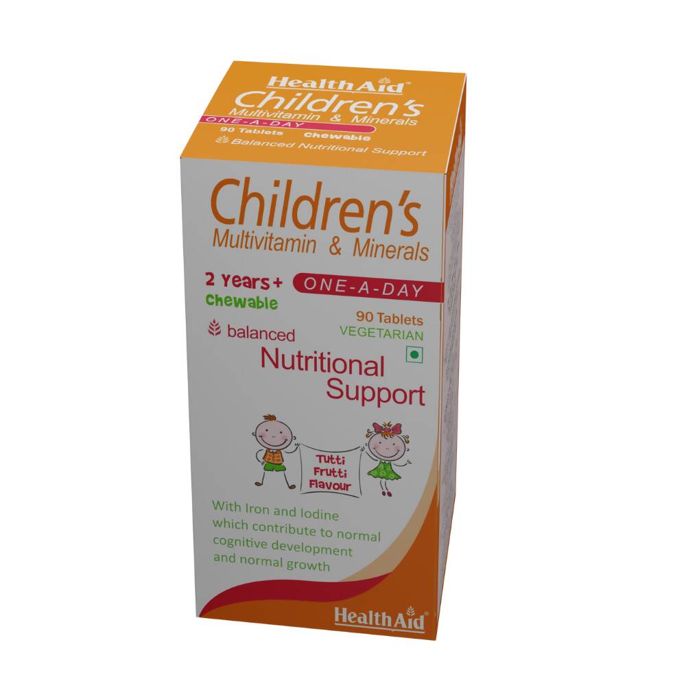 HealthAid Childrens MultiVitamin and Minerals Chewable Tablets | Grocsy