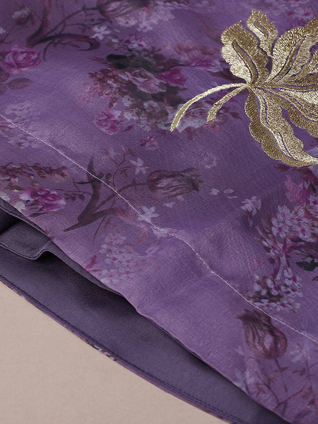 House of Panchhi Lavender Organza Floral Printed Lehenga choli & Dupatta | Grocsy