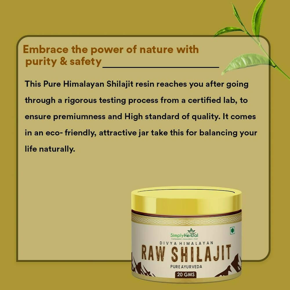 Simply Herbal Natural Divya Himalayan Raw Sj | Grocsy