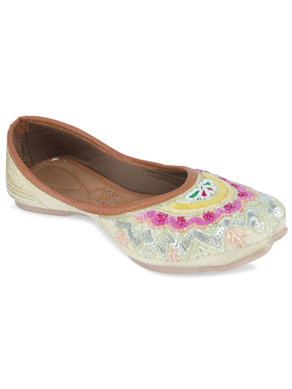 Desi Colour Women Indian Ethnic Footwear-Heavy Emb -6 | Grocsy