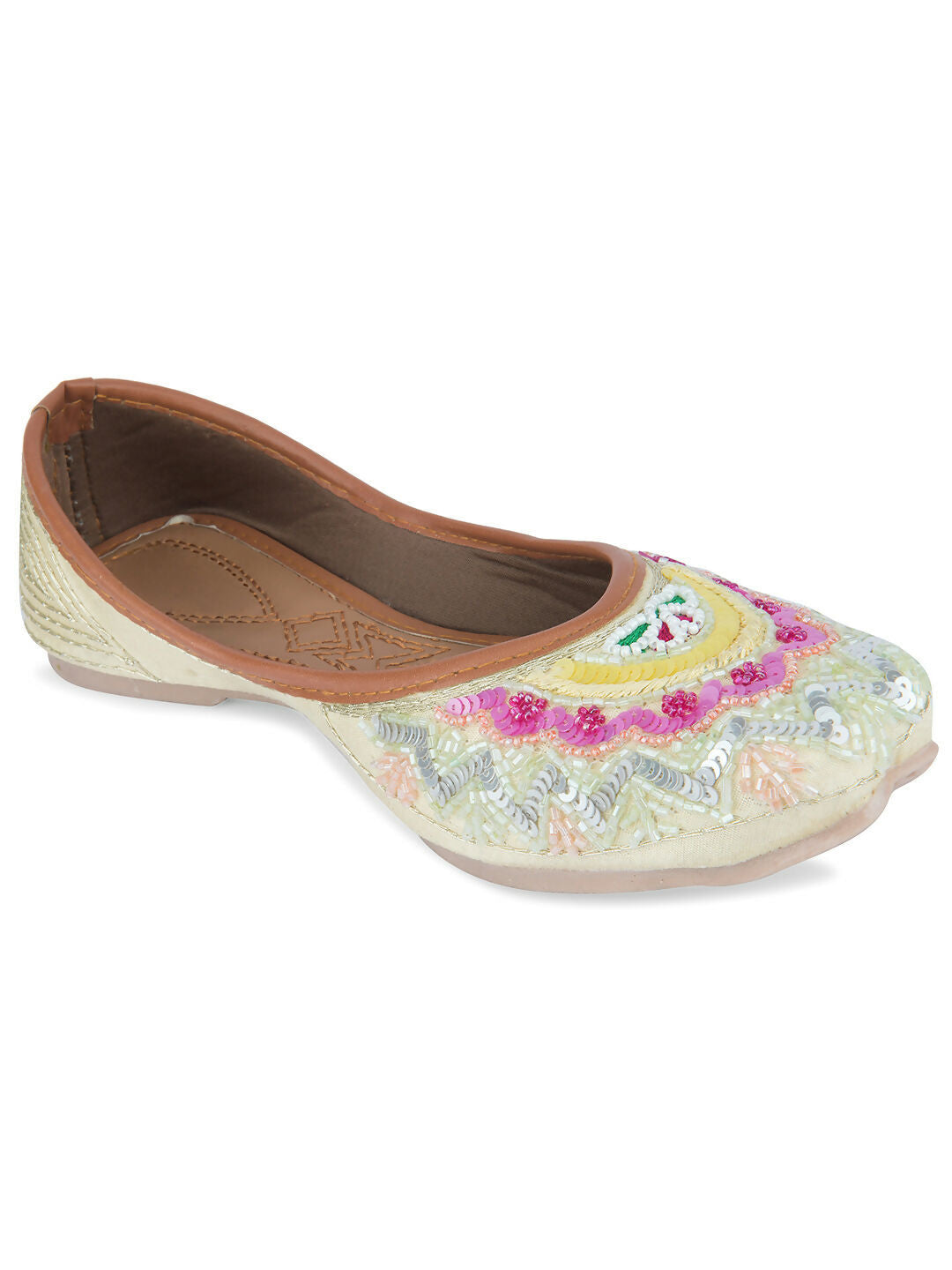 Desi Colour Women Indian Ethnic Footwear-Heavy Emb -6 | Grocsy