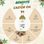 Farm Naturelle Pressed Castor Oil – Natural Care for Glowing Skin & Healthy Hair | Grocsy