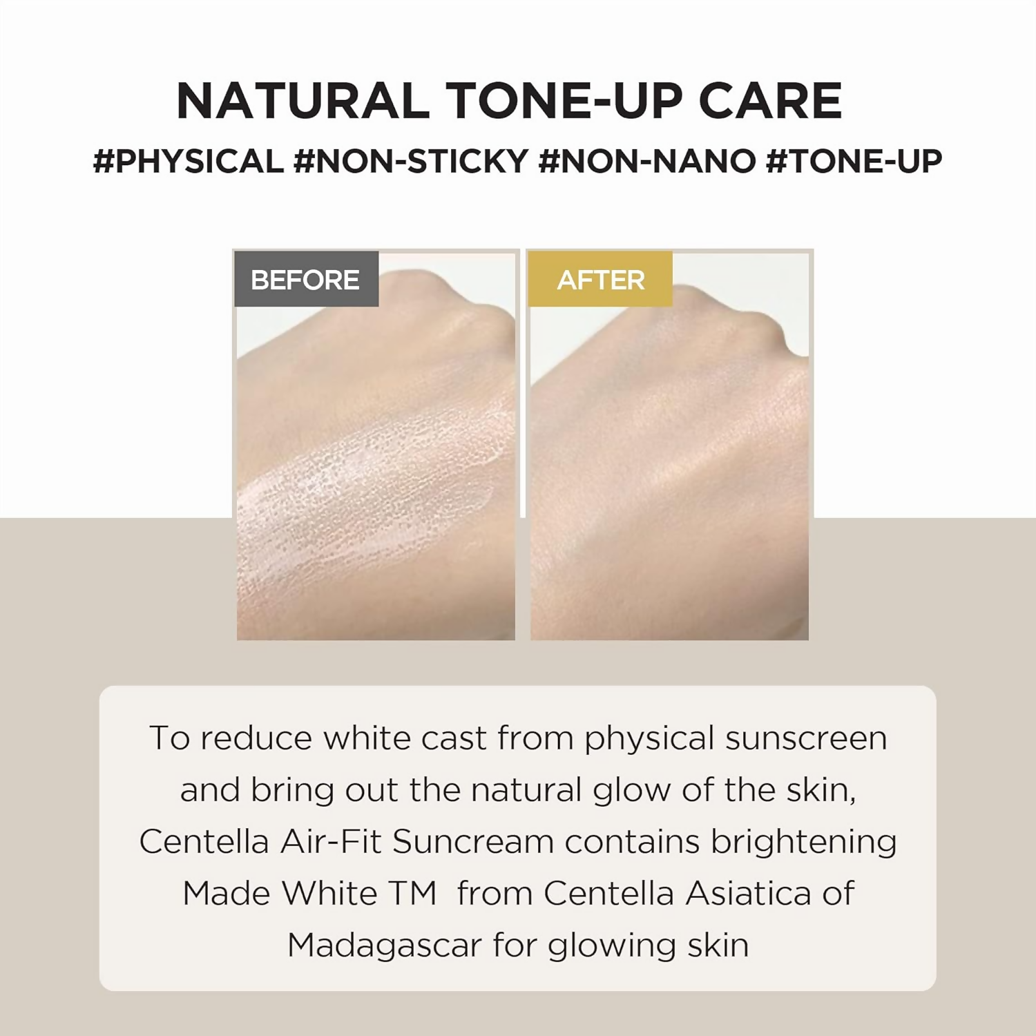 SKIN1004 Madagascar Centella Air-Fit All Skin Type Suncream Plus, Spf50+ Pa++++ | Grocsy