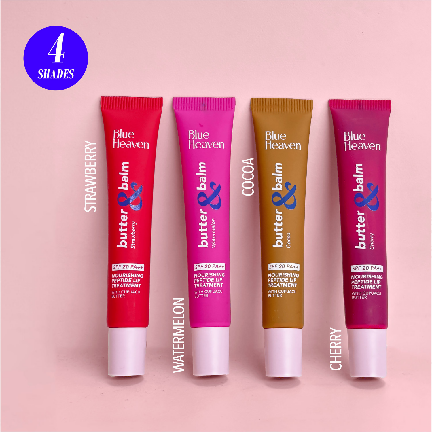 Blue Heaven Butter & Balm Peptide Based Tinted Lip Balm With Spf 20 Pa++ - Cocoa | Grocsy