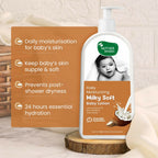 Mother Sparsh Milky Soft Baby Lotion With Milk Protein, Coconut Oil & Shea Butter For 24Hrs Moisturization | Grocsy