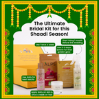 Alps Goodness Bridal Glow Kit (Beetroot Powder, Rose Water, Rosemary Water, Gold Facial Kit & Shea Butter) | Grocsy