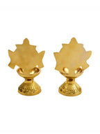 Spillbox 2 Pieces Brass Shangu Chakra Vilakku | Grocsy