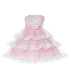 Asmaani Baby Girl's Pink Colour Satin A-Line Maxi Full Length Dress (AS-DRESS-22166) | Grocsy