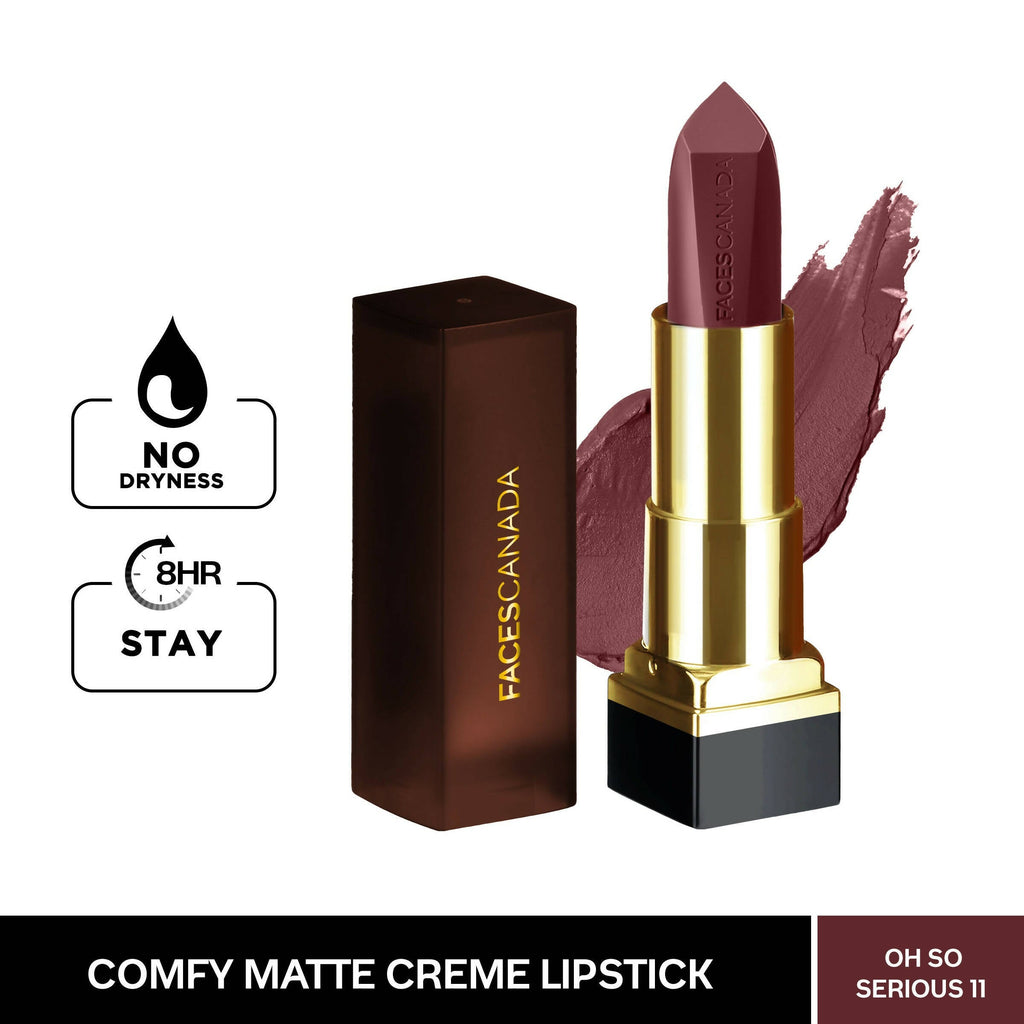 Faces Canada Comfy Matte Creme Lipstick - Oh So Serious 11 | Grocsy