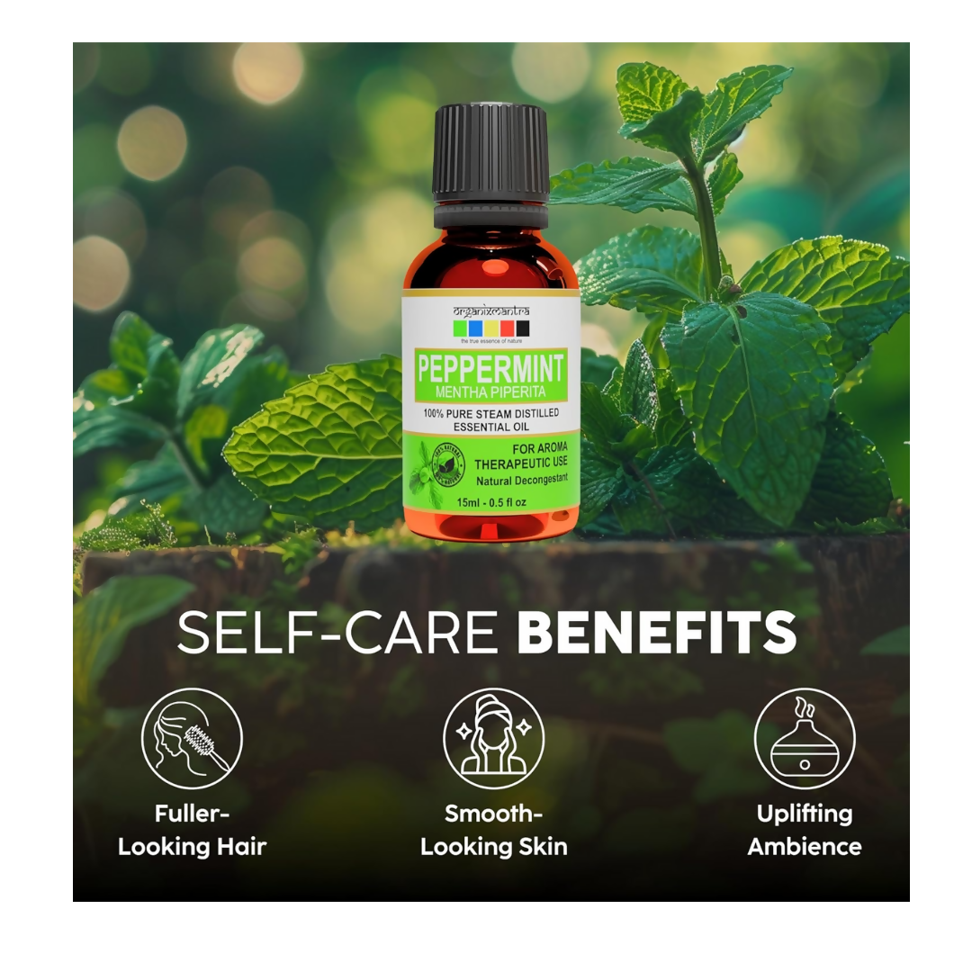 Organix Mantra Peppermint Oil for Hair - 100% Natural Peppermint Essential Oil | Grocsy