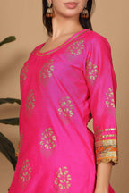 Joban Fashion Pink Silk Lehenga Set | Grocsy