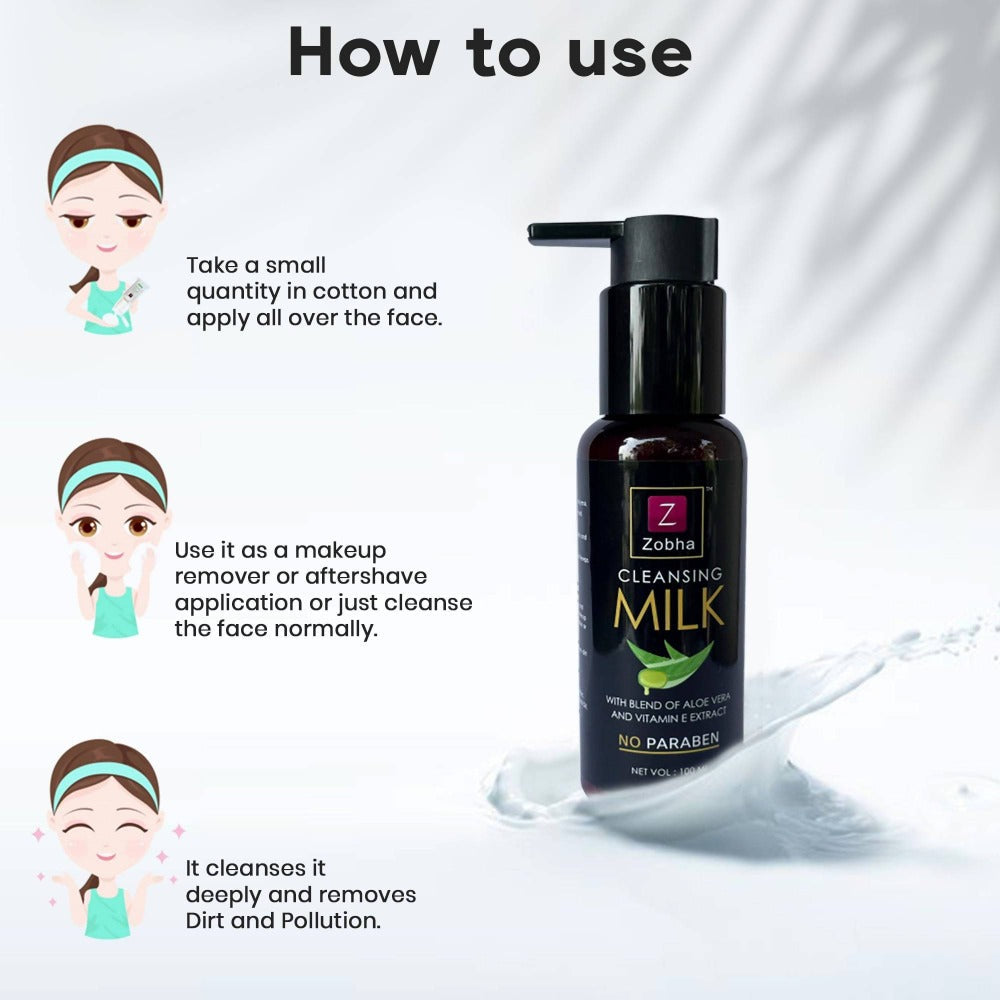 Zobha Cleansing Milk | Grocsy
