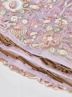 House of Panchhi Mauve Net Sequins And Thread Embroidery Lehenga Choli & Dupatta | Grocsy