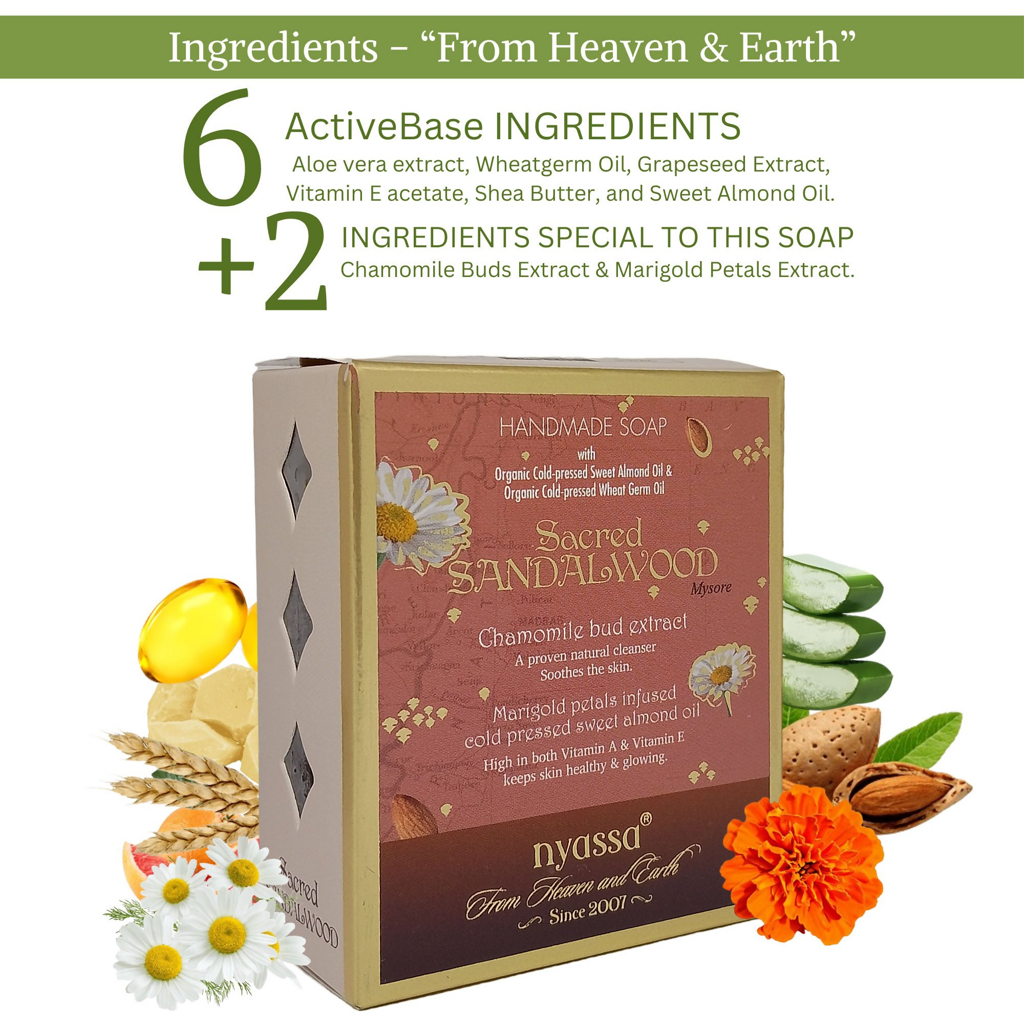 Nyassa Sacred Sandalwood Handmade Soap | Grocsy