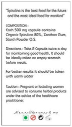 Basic Ayurveda Spirulina Capsule | Grocsy
